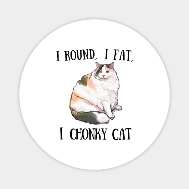 I Chonky Cat Magnet by Chonky Cat Prints